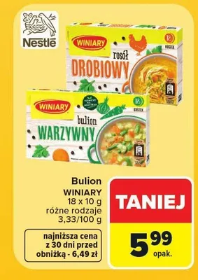 Bulion warzywny Winiary promocja w Carrefour