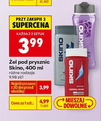 Żel pod prysznic, różne rodzaje promocja w Biedronka