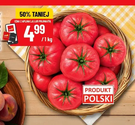 Pomidory malinowe polskie promocja w POLOmarket