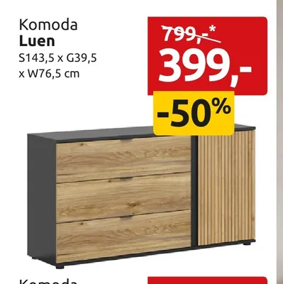 Komoda Luen promocja w Black Red White