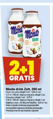 Monte drink Zott promocja w Twój Market