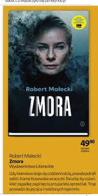 Książka Robert Małecki Zmora Wydawnictwo Literackie promocja w Empik