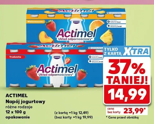 Napój jogurtowy Actimel promocja w Kaufland