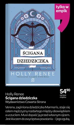 Książka Ścigana dziedziczka Holly Renee oprawa miękka promocja w Empik