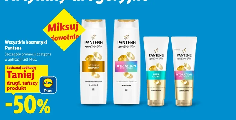 Odżywka do włosów Pantene Hydration Recharge promocja w Lidl
