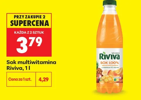 Sok multiwitamina Riviva promocja w Biedronka