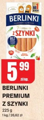 Berlinki premium z szynki promocja w Chorten