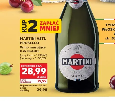 Wino musujące Martini Asti promocja w Kaufland