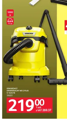 Odkurzacz uniwersalny Wd 2 Plus V-15/4/18 Kärcher promocja w Selgros