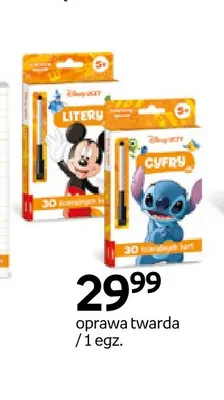 Karty edukacyjne Disney Uczy 30 ścieralnych kart Litery Myszka Miki promocja w Empik