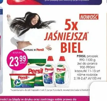 Kapsułki do prania Persil promocja w Drogerie Jasmin