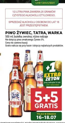 Piwo Żywiec Jasne Pełne promocja w Stokrotka