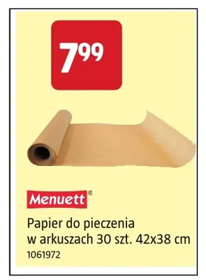 Papier do pieczenia w arkuszach 42x38 cm Menuett promocja w Jula