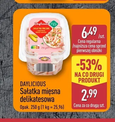 Sałatka mięsna delikatesowa Daylicious promocja w Aldi