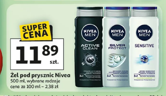 Żel pod prysznic brzoskwinia Cien promocja w Auchan