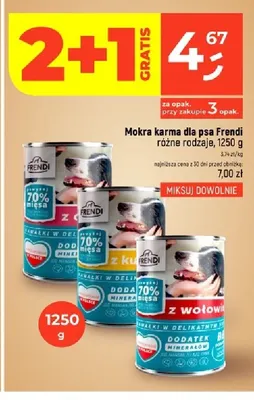 Mokra karma dla psa Frendi promocja w Dealz