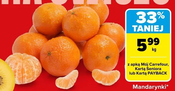 Mandarynki promocja w Carrefour Market