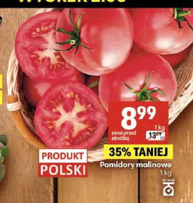 Pomidory malinowe polskie promocja w Delikatesy Centrum