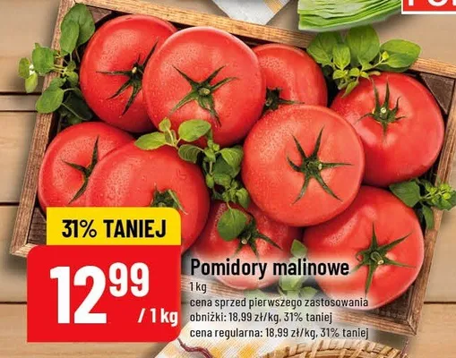 Pomidory malinowe promocja w POLOmarket