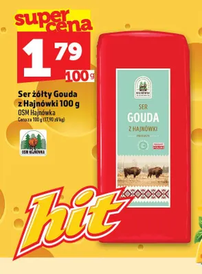 Ser żółty Gouda z Hajnówki OSM Hajnówka promocja w TOPAZ