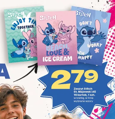 Zeszyt A5 Stitch St. Majewski promocja w Twój Market