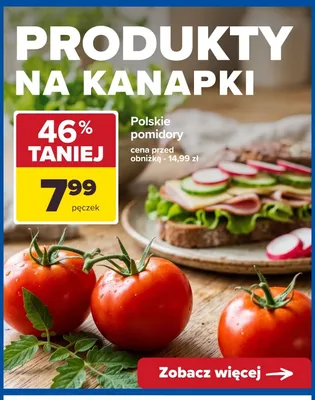 Pomidory polskie promocja w Carrefour