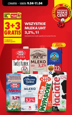 Mleko UHT 3,2% promocja w Biedronka