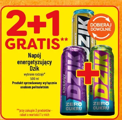 Napój energetyzujący Dzik promocja w POLOmarket