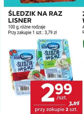 Śledzik na raz Lisner promocja w Stokrotka