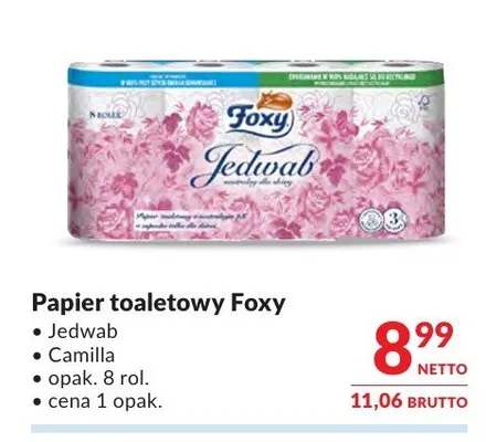 Papier toaletowy Foxy Camilla promocja w Makro