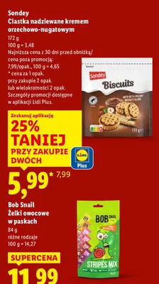 Żelki owocowe w paskach różne rodzaje promocja w Lidl