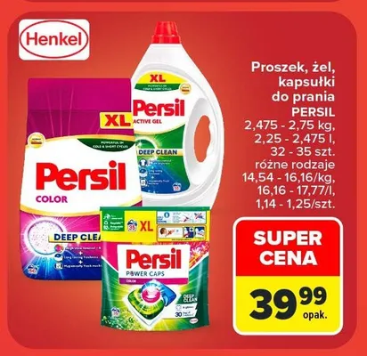Kapsułki do prania Persil Power Caps Color promocja w Carrefour Market