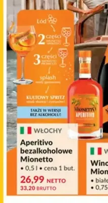 Aperitivo bezalkoholowe Mionetto promocja w Makro