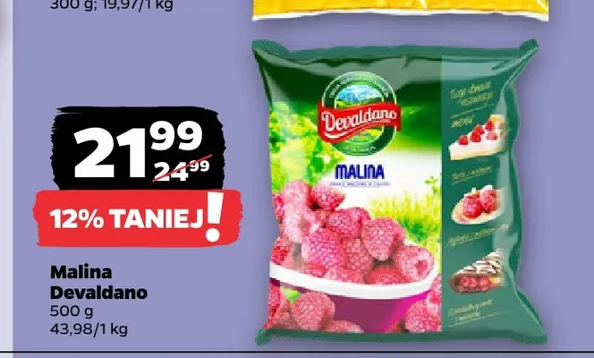Malina Devaldano promocja w Netto