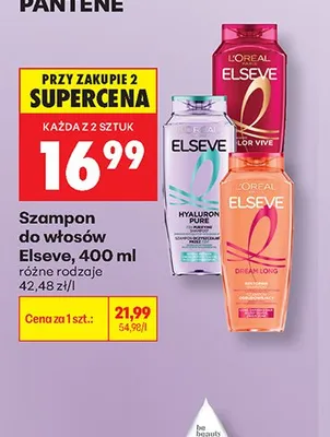 Szampon do włosów L'Oreal Elseve Hyaluron Plump promocja w Biedronka