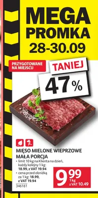 Mięso mielone wieprzowe mała porcja promocja w Selgros