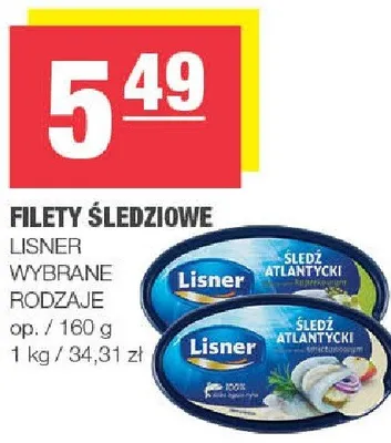 Filety śledziowe Lisner promocja w SPAR