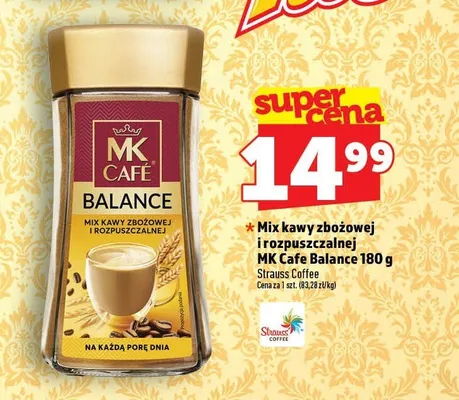 Mix kawy zbożowej i rozpuszczalnej MK Cafe Balance promocja w TOPAZ