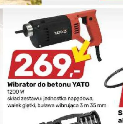 Wibrator do betonu YATO promocja w Bricomarche