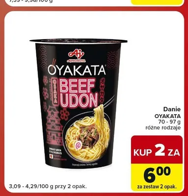 Danie Oyakata Beef Udon promocja w Carrefour Market