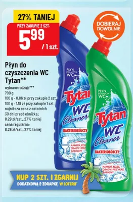 Płyn do czyszczenia WC Tytan Kamień Rdza Osad promocja w POLOmarket