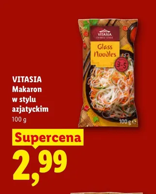 Makaron w stylu azjatyckim Vitasia promocja w Lidl