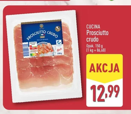 Szynka Prosciutto crudo Cucina promocja w Aldi