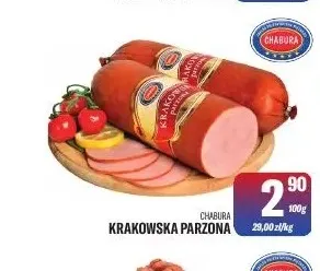 Krakowska parzona Chabura promocja w Tomi Markt