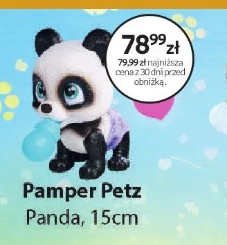 Zabawka Pamper Petz Panda 15cm promocja w Dzień Dziecka