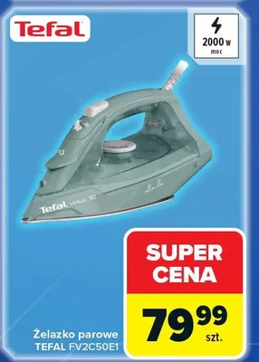 Żelazko parowe Tefal FV2C50E1 promocja w Carrefour