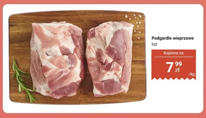 Podgardle wieprzowe luz promocja w Dino