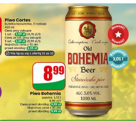 Piwo Old Bohemia promocja w Dino