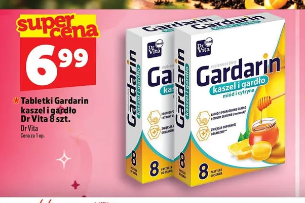 Tabletki Gardarin kaszel i gardło Dr Vita promocja w TOPAZ