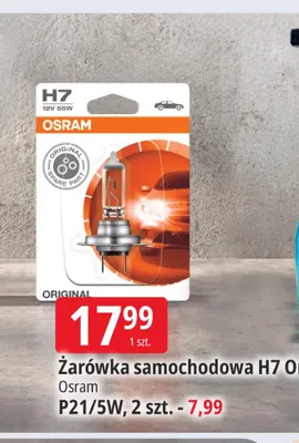 Żarówka samochodowa H7 Original Osram promocja w Leclerc